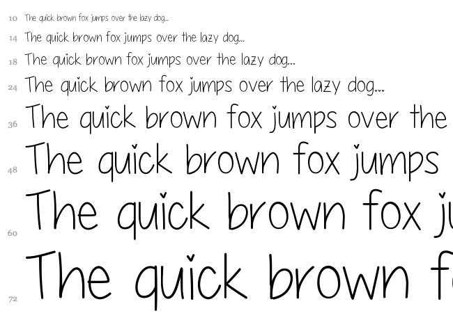 My First Crush font waterfall